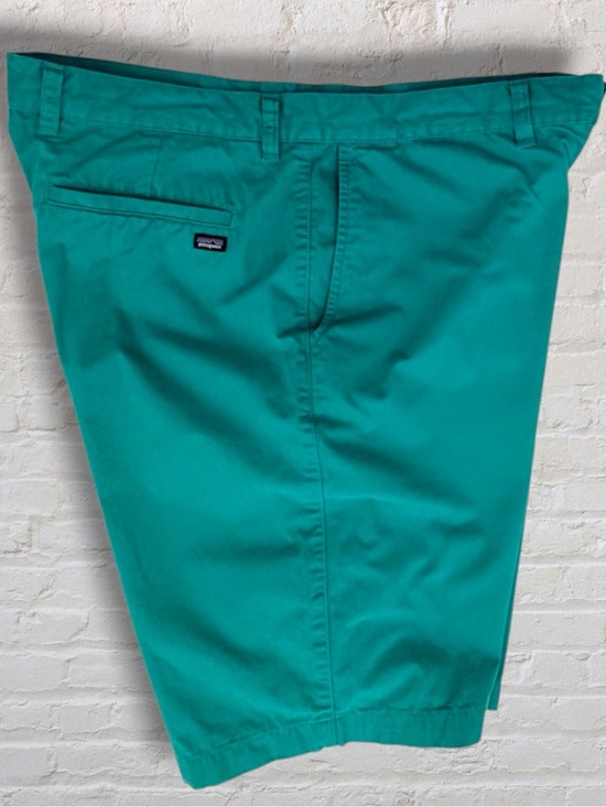 Patagonia Other - Patagonia Organic Cotton Chino Shorts Men’s 36 Teal Green Flat Front Casual